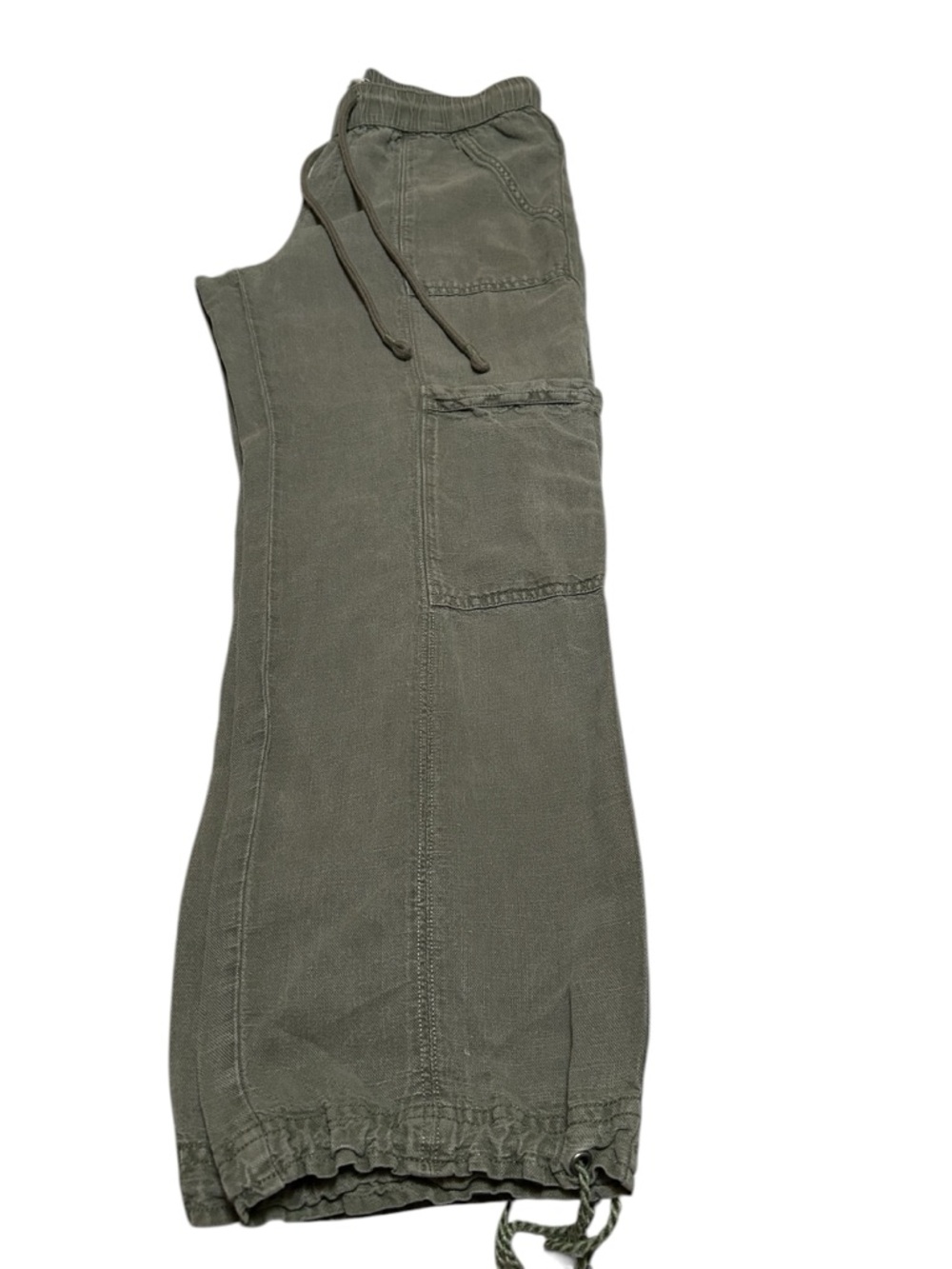 Nicole Miller Olive Cargo Drawstring Capris - Picture 10 of 15